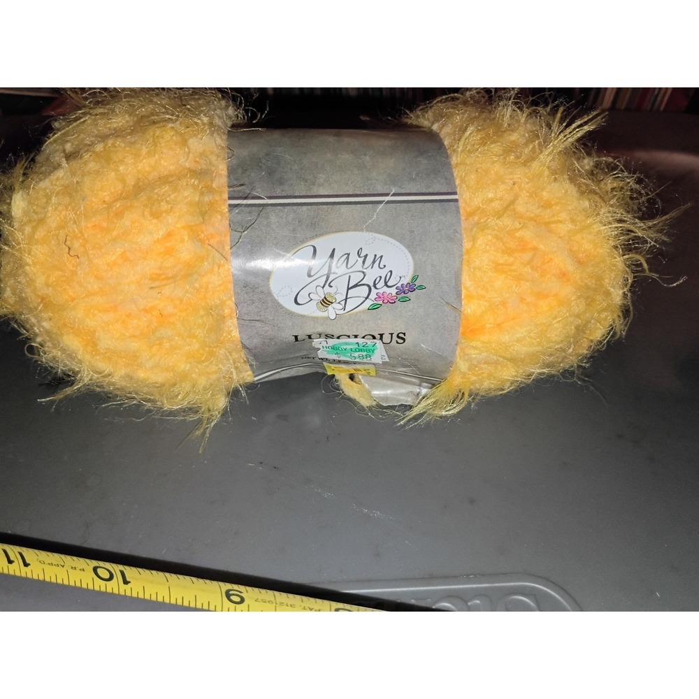 YarnBee 5 bulky 186y Lemondrop Color 100% Polyamide Turkey Made 2004‎ 1 Skein